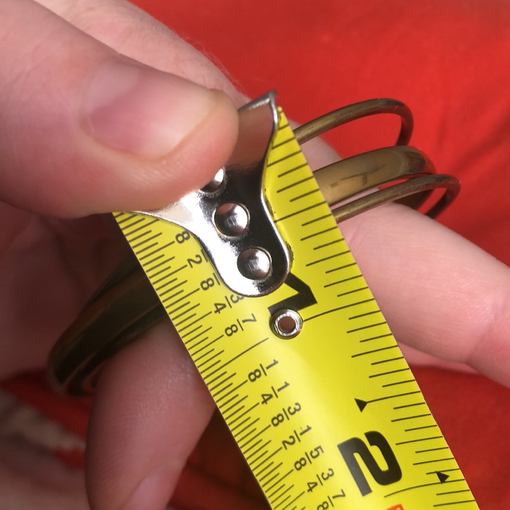 Set Of Three (3) Vintage Brasstone Metal Bangels - image 7